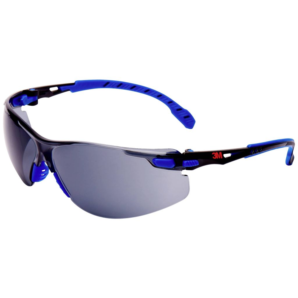 3M Solus S1102SGAF védőszemüveg, párásodásmentes, szürke lencse, kék-fekete (S1102SGAF)