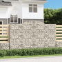 8 db íves horganyzott vas gabion kosár 300x30x180/200 cm