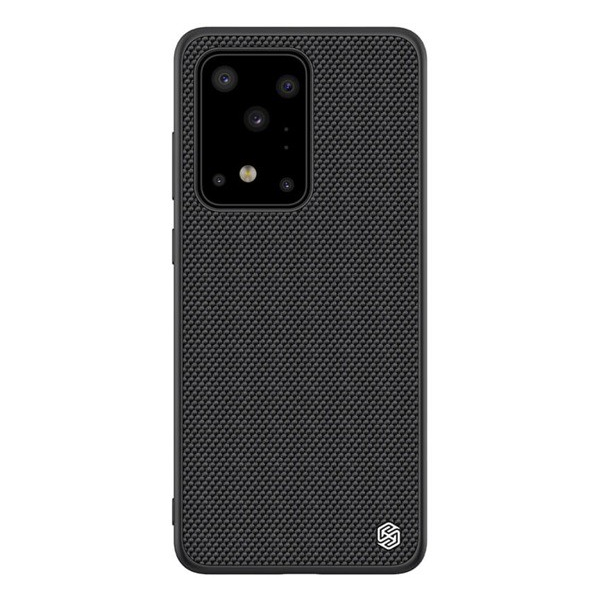 NILLKIN TEXTURED műanyag telefonvédő (érdes felület, közepesen ütésálló, szilikon keret, 3D minta) FEKETE [Samsung Galaxy S20 Ultra 5G (SM-G988B)] (5996457939985)