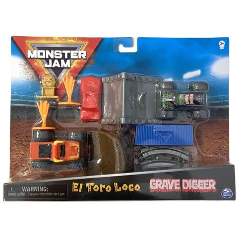 Spin Master Monster Jam: Grave Digger & El Toro Loco játékszett (6058007)