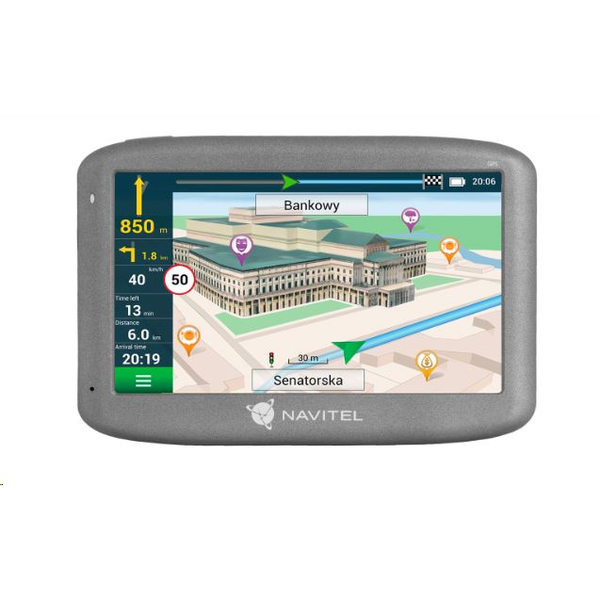 Navitel E505 Magnetic GPS Navigáció, 5" kijelző (Teljes Európa)