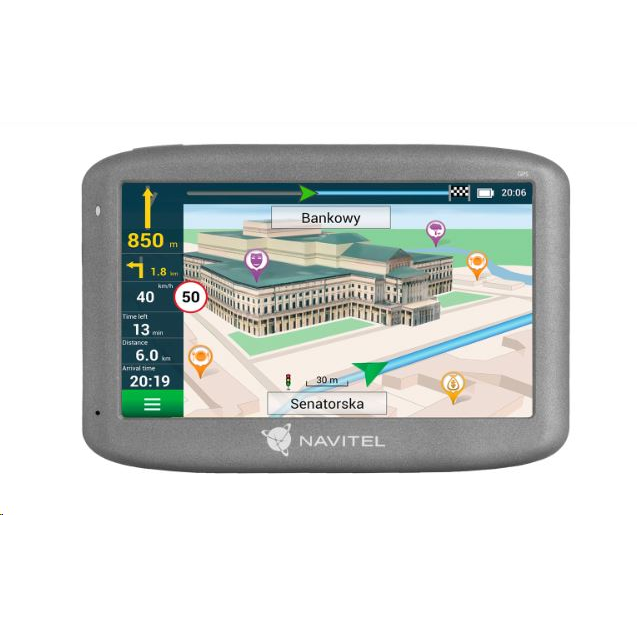 Navitel E505 Magnetic GPS Navigáció, 5" kijelző (Teljes Európa) (NAVITELE505)
