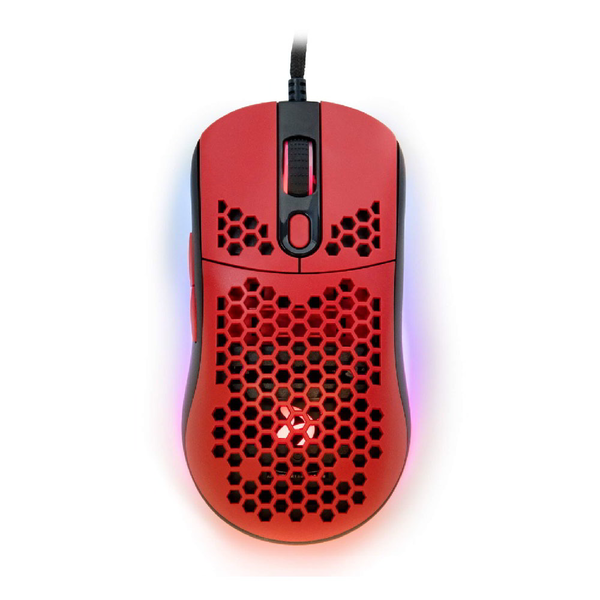 Arozzi Favo Ultra Light USB Gaming Egér - Fekete/Piros