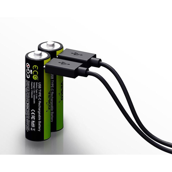 Verico LoopEnergy AA USB-C® 2550mWh USB-C® akku Lítiumion 1700 mAh 1.5 V 2 db