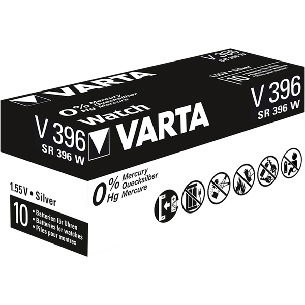 VARTA V 396 SR 59 SW Ezüst oxid Gombelem 1.55V (10db / csomag)