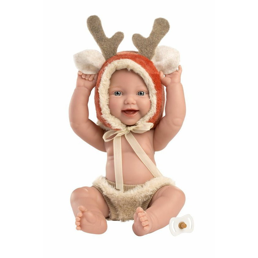 Llorens 63202 New Born kisfiú - élethű játékbaba teljes vinyl testtel - 31 cm (8426265632022)