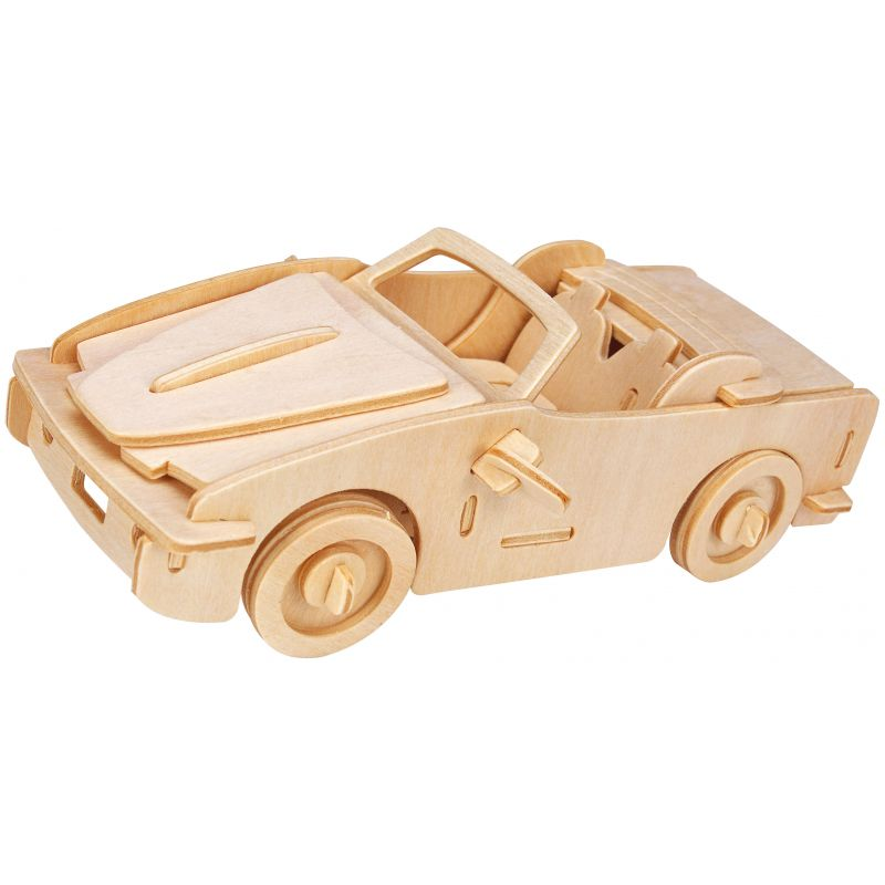 Eureka 3D Puzzle Gepetto's Workshop : Nyitott tetejű autó Fa modell (EUR34396)