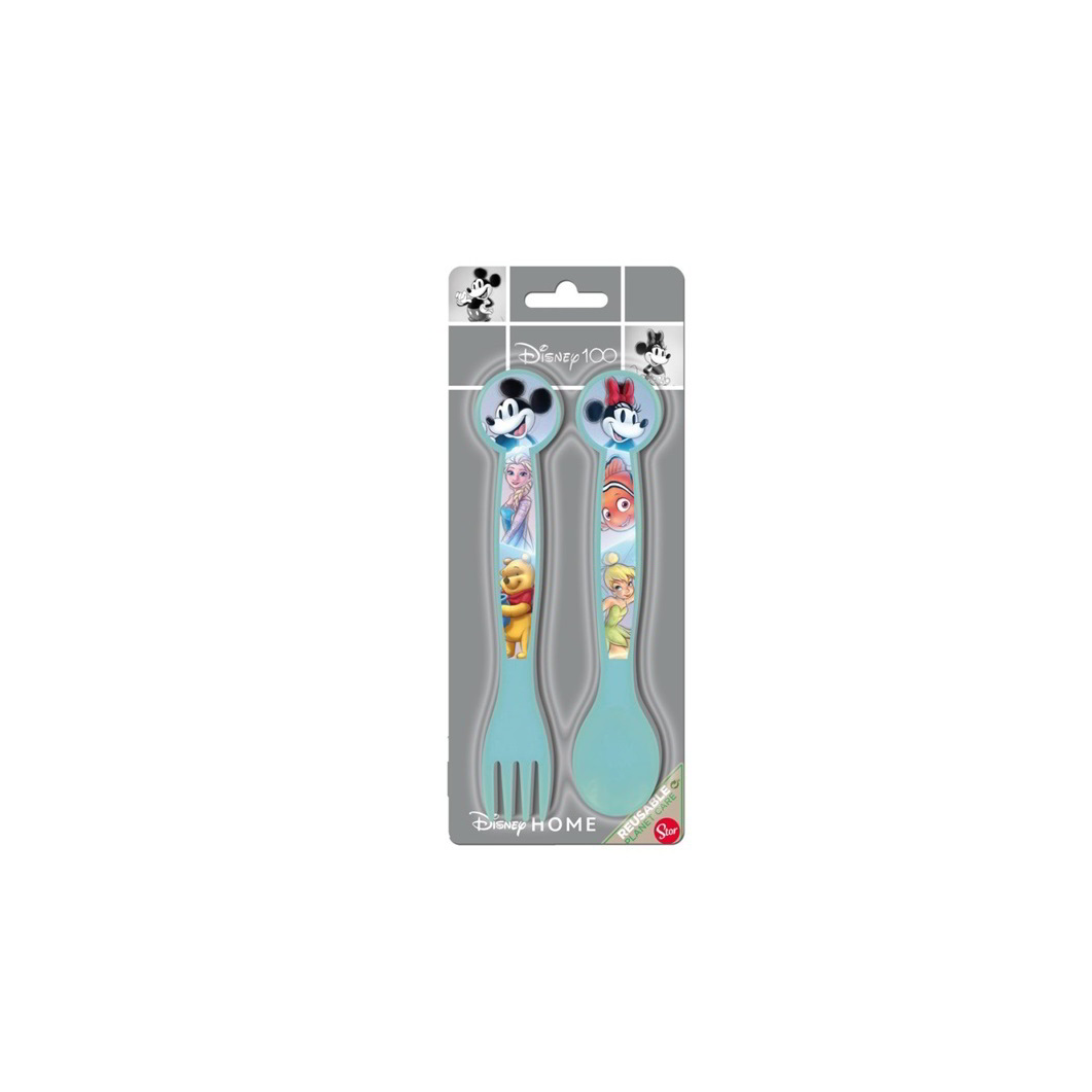 Iris Disney Műanyag gyerek evőeszköz 2 darabos szett - Türkiz (674530)