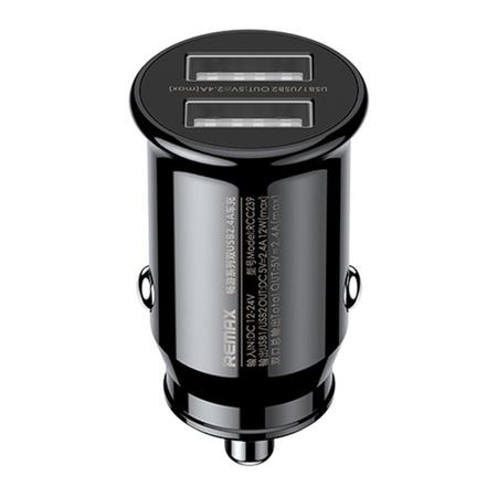 Remax RCC239 autós töltő 2x USB-A 45W fekete (RCC239)