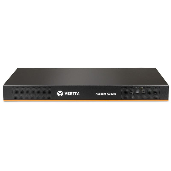 Vertiv Avocent AV 3216 KVM Switch Stativ-montering Sort