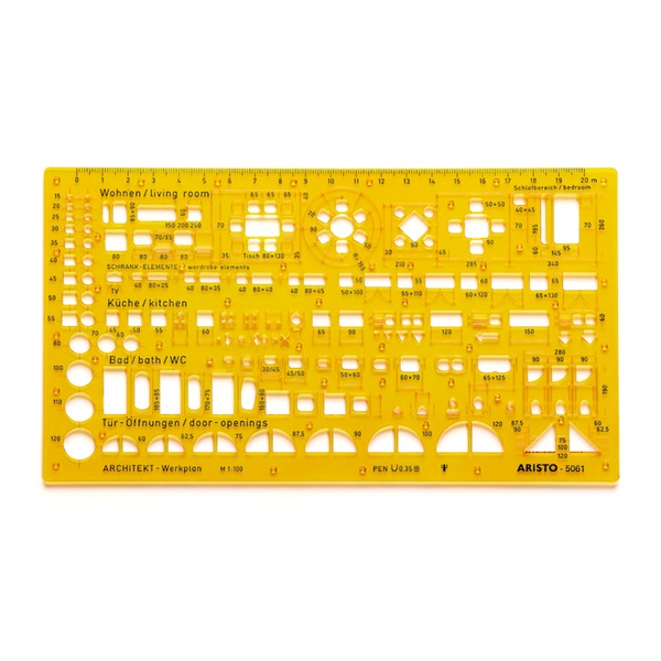 Aristo 1:100 építész kombisablon (GEO5061)