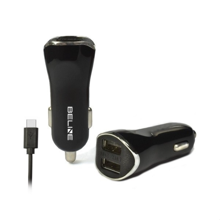 Beline Autós 2xUSB-A + USB-C töltő (5V / 2.1A) (BELI0005)
