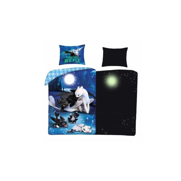 Így neveld a sárkányodat Kétrészes gyerek pamut Ágynemű garnitúra (140 x 200 cm)