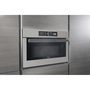 Микровълнова фурна за вграждане Whirlpool AMW 730/SD, 6th Sense, design Absolute, 31 l, 1000 W, 8-степенна мощност, Grill, Timer, Touch control, Сребриста