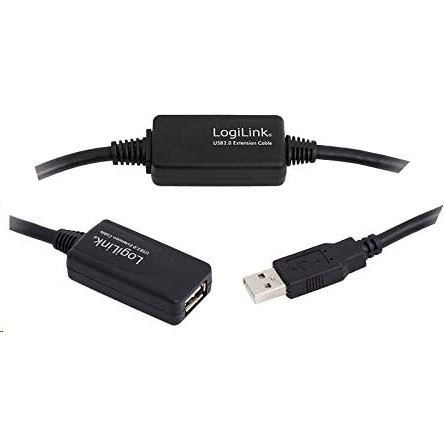 LogiLink 15M USB 2.0 - USB 2.0 M/F cavo USB USB A 0,48 Gbit/s Nero