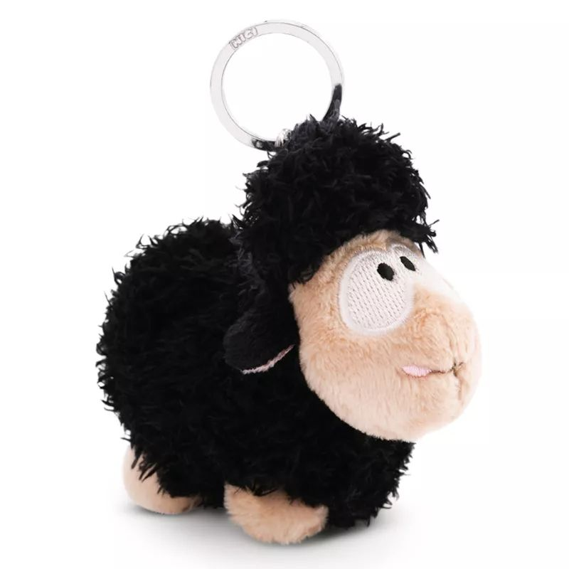Nici Green Fekete bárány plüss kulcstartó - 9 cm (49671)