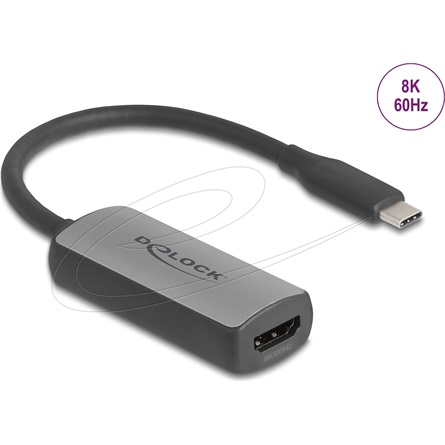 Delock ?USB Type-C  adapter HDMI (DP Alt mód) 8K 60 Hz -hoz HDR és HDCP (64264)