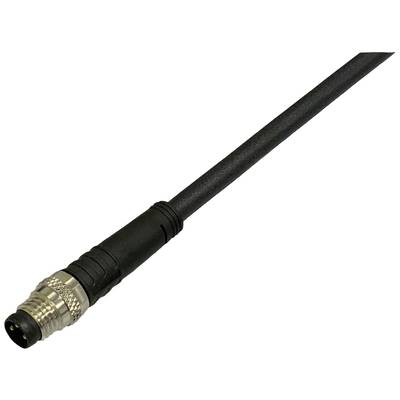 BKL Electronic 2700025 Érzékelő-/működtető csatlakozóvezeték M8 Dugó, egyenes 5 m Pólusszám: 4-May 1 db (2700025)