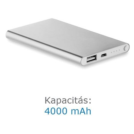 Vivamax Powerbank 4000 mAh ezüst (GYEPB4000) (GYEPB4000)
