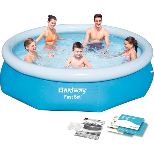 Bestway Fast Set 57266 piscina fuori terra Piscina gonfiabile Piscina rotonda 3638 L Blu