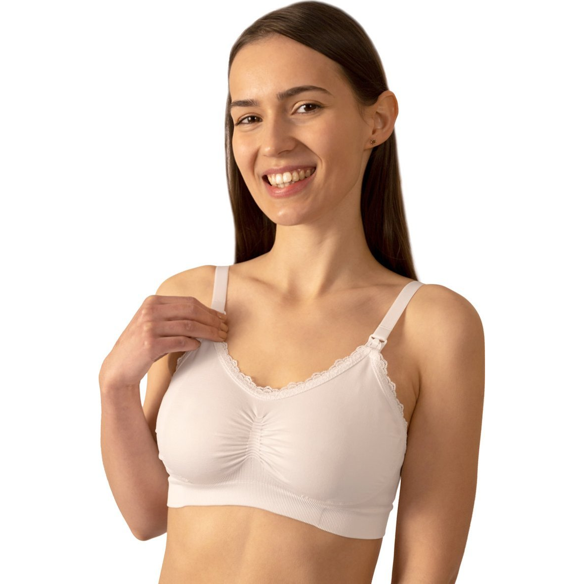 BabyOno Szoptatós melltartó, méret E80-85, fehér (ONO-996066)