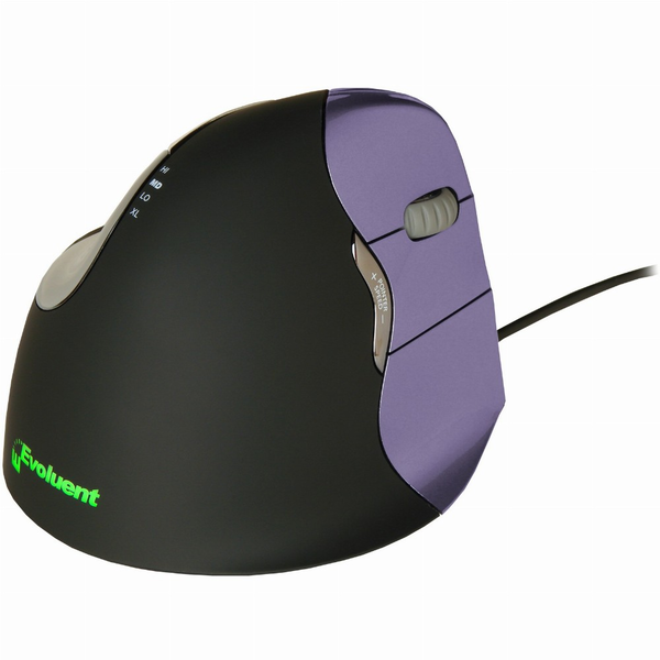 BakkerElkhuizen Evoluent4 mus Kontor Højre hånd USB Type-A Laser 2600 dpi