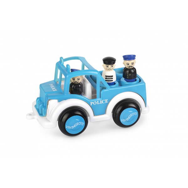 Viking Toys Jumbo Jeep Police autó figurákkal - Kék/fehér