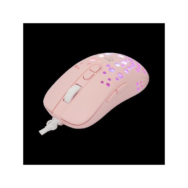 WHITE SHARK TRISTAN-P gamer egér 7D 12000 DPI rózsaszín RGB
