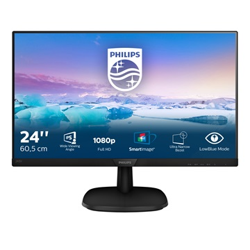 Philips V Line 243V7QJAB/00 LED display 60,5 cm (23.8") 1920 x 1080 px Černá