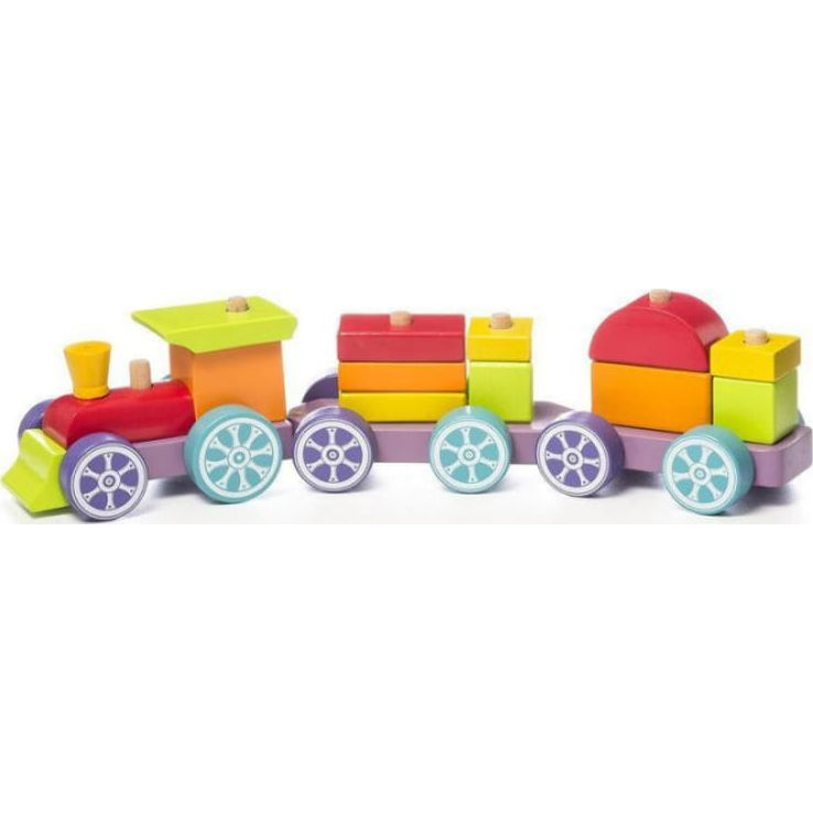 Építős színes favonat - szivárvány Express (12923)