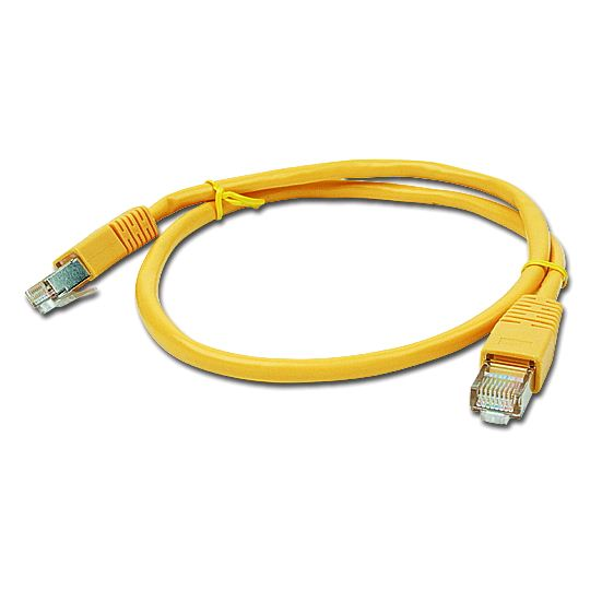 gembird CAT5e FTP-Patchkabel, gelb, 0,5 m