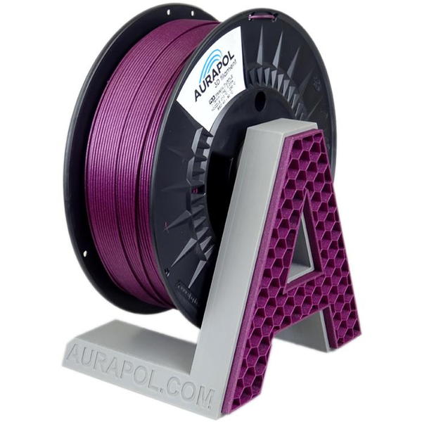 AURAPOL PLA 3D Filament, Metallic Purple, 1 kg, 1,75 mm