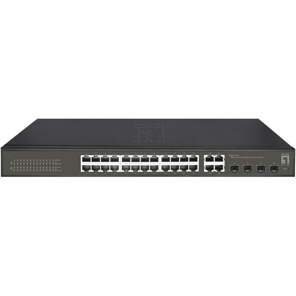 LevelOne GES-2128 netværksswitch Administreret L2 Gigabit Ethernet (10/100/1000) Sort