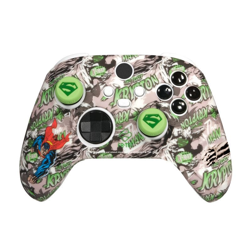 FR-TEC Superman Xbox Series/One kontroller gumiborítás és analóg kupak (SUPXBCK) (SUPXBCK)