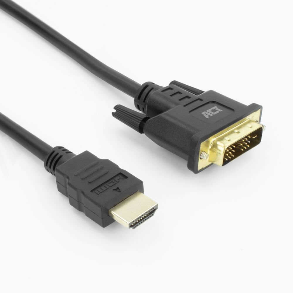 ACT AK3734 adaptér na video kábel 1 m Typ HDMI (štandard) DVI-D Čierna