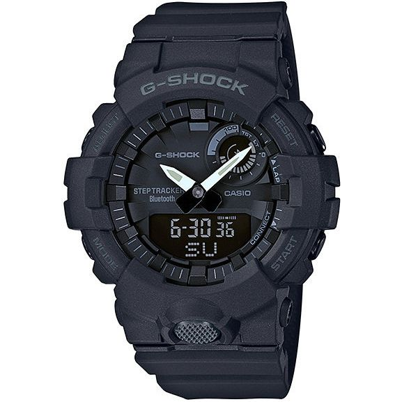 Casio Kvarc Karóra GBA-800-1AER (H x Sz x Ma) 54.1 x 48.6 x 15.5 mm Fekete Ház anyaga=Műgyanta Anyag (karpánt)=Műgyanta (5456-uniw)