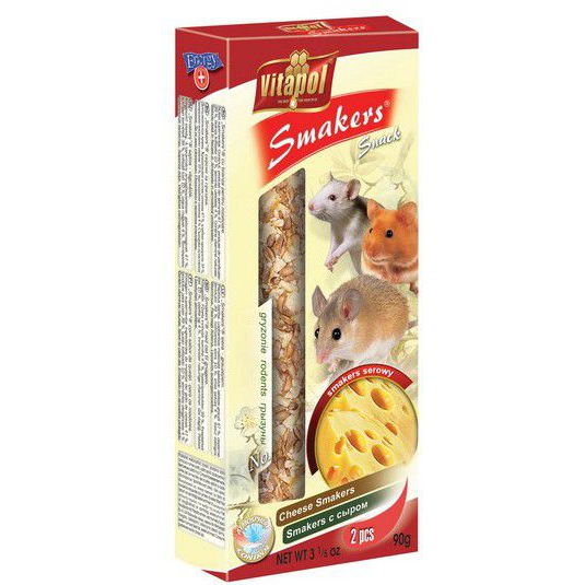 Vitapol Smakers Sajt Hörcsögöknek és Egereknek 2 db 90 gr (ZVP-1118)