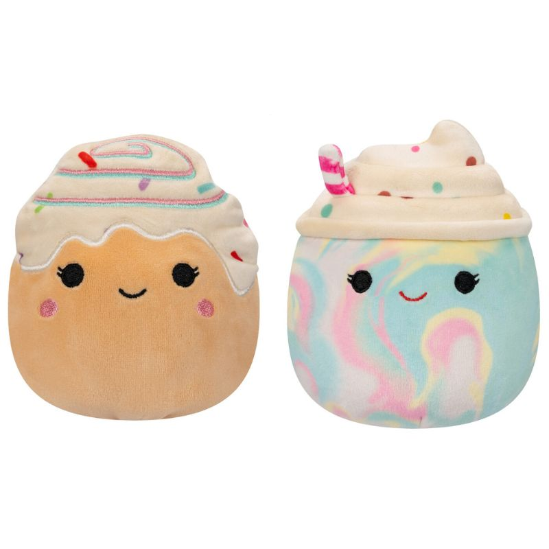 Squishmallows Kifordítható frappé és fahéjas csiga plüss figura - 13 cm (SQFP00135)