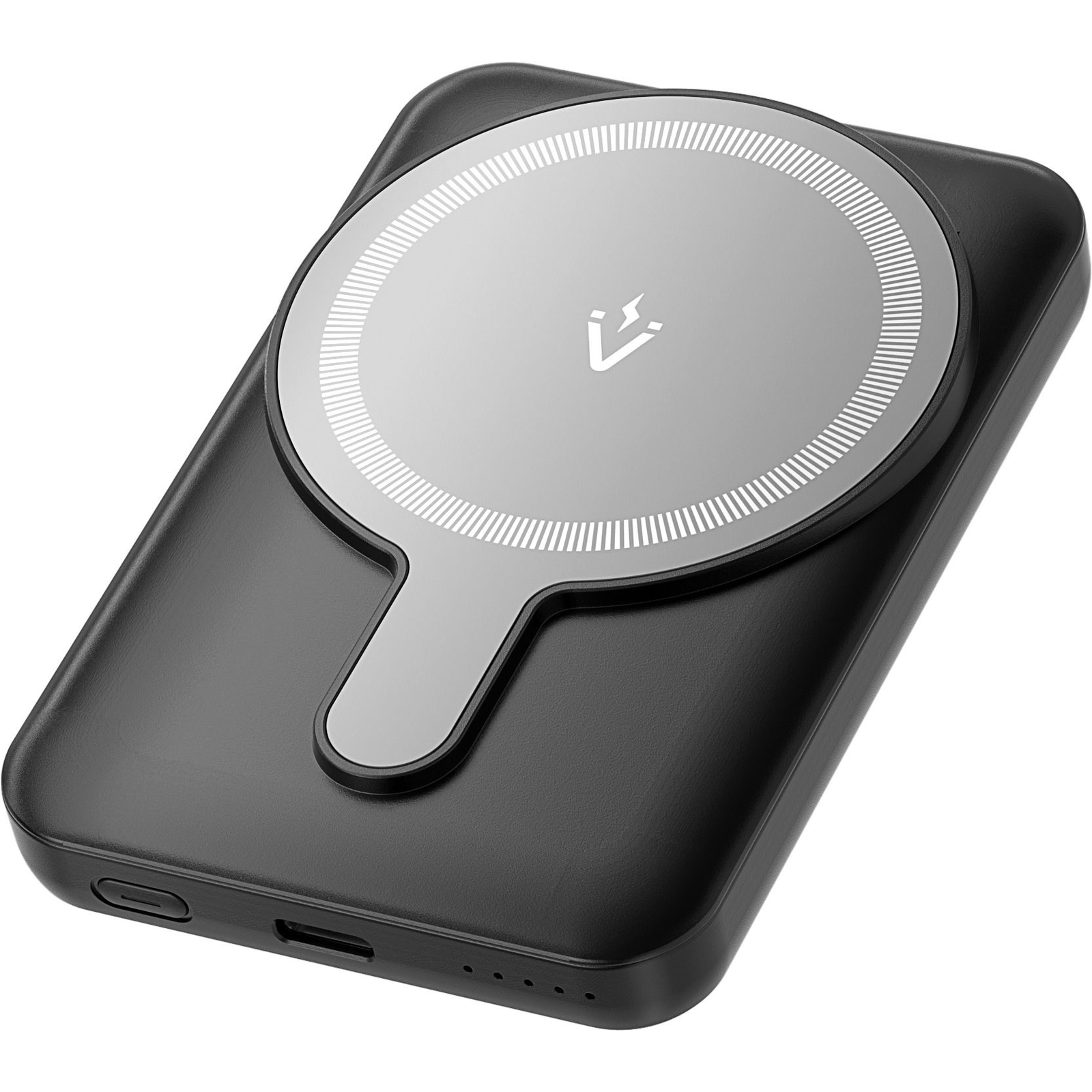 Vention 5000mAh Magnetic Wireless Power Bank 20W Black Light Indicator Display Type (FHSB0)