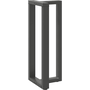 2 db antracit acél bárasztal lábak T-alakú 50x35x(100-101) cm