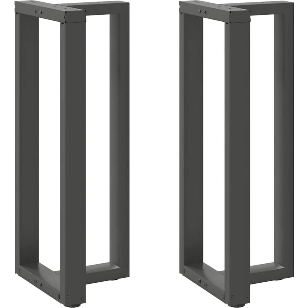 2 db antracit acél bárasztal lábak T-alakú 50x35x(100-101) cm (4013090)