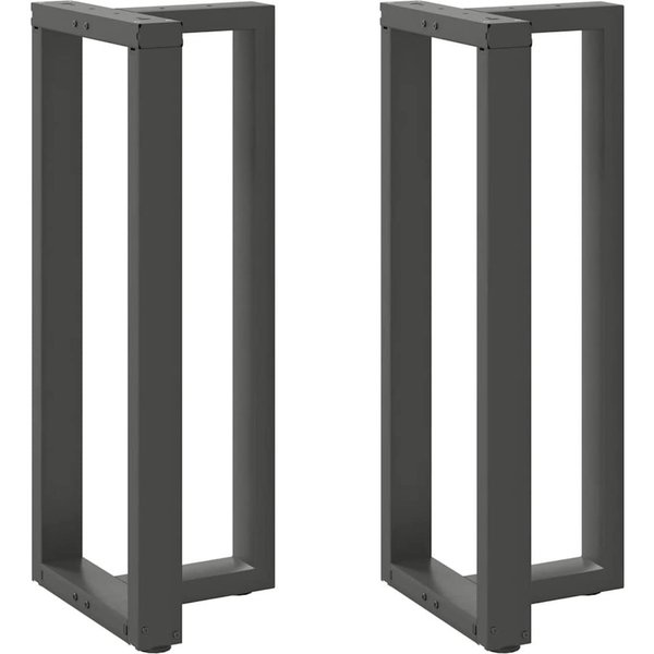 2 db antracit acél bárasztal lábak T-alakú 50x35x(100-101) cm