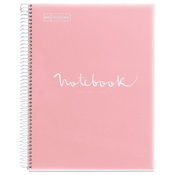 Miquelrius Emotions 120 lapos A5 vonalas spirálfüzet - Pink