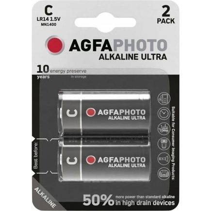 AgfaPhoto Batterie Alkaline Ultra -C   LR14 Baby        2St.