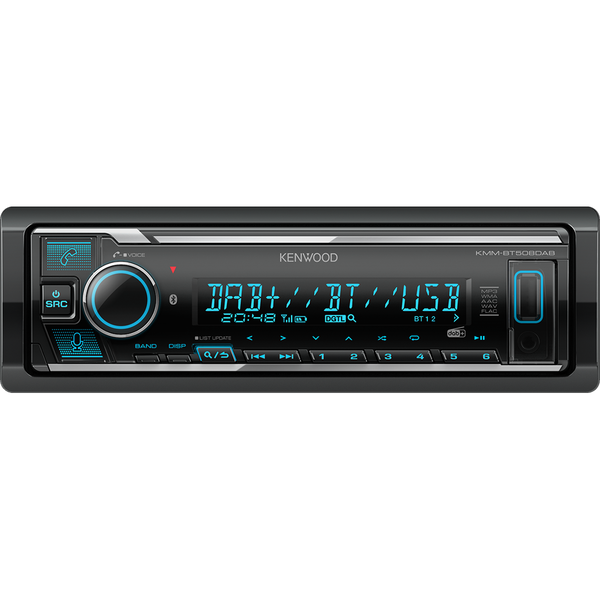 Kenwood KMM-BT508DAB Autorádio s DAB+, MP3, USB, Multi-Color a Bluetooth
