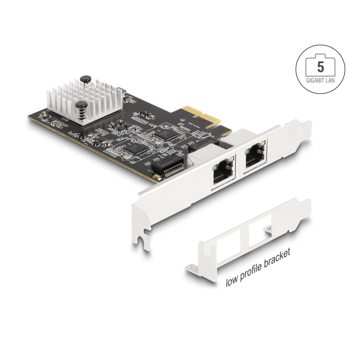 DeLock 81261 5 Gigabites Hálózati kártya 2 porttal (81261)