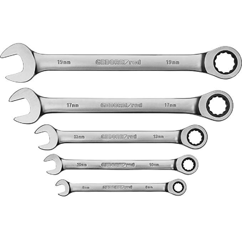 Racsnis csavarkulcs készlet 5 részes Gedore RED R07105005 3300849 (3300849)