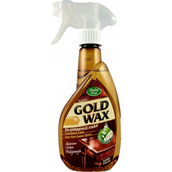 Bútorápoló szórófejes 400 ml Gold Wax (33)