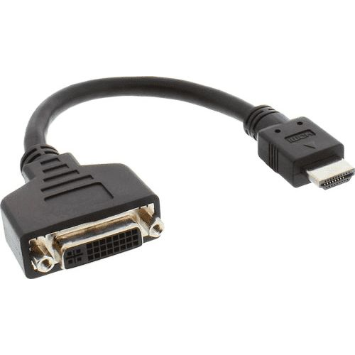 InLine 17670I video átalakító kábel 0,2 M HDMI A-típus (Standard) DVI-D Fekete (17670I)