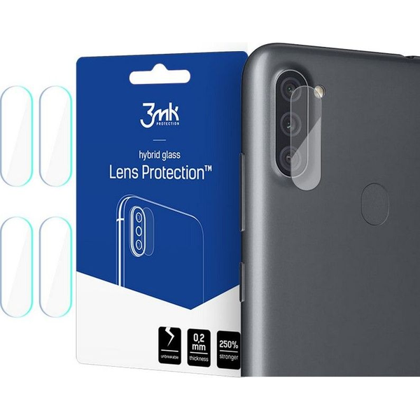 Стъклен протектор 3MK Flexible Glass Lens за Samsung Galaxy M11, Прозрачен, 4бр